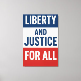 Toile Liberty and Justice For All – Bold Minimalist