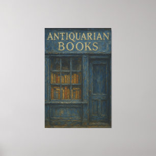 Toile Librairie Antiquaire vintage - Dark Academia