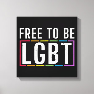 Toile Libre d'être LGBT Bisexual Lesbian Gay pride