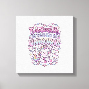 Toile Licorne émotionnellement attachée aux originaux de