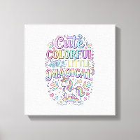 Licorne Mignonne Colorée et un Peu Magique Origina