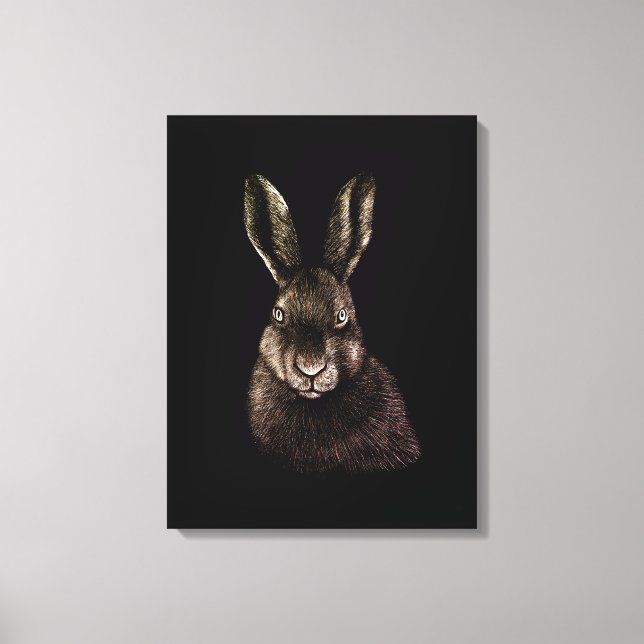 Toile Lièvre, lapin, dessin (Recto)