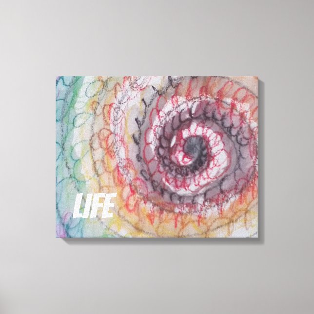 TOILE LIFE MUR ART IMPRIMER PAR L'ARTISTE PAULA REILLY. (Recto)