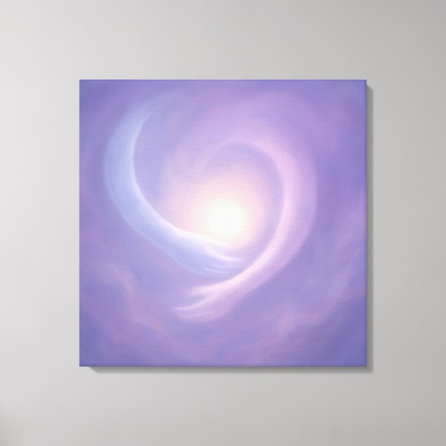 Toile Light Embrace Abstract Spiritual Energy inLavender (Recto)
