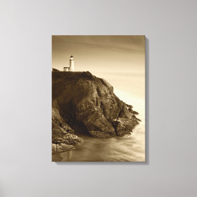 Toile Lighthouse du Nord | Fort Canby State Park, WA (Recto)