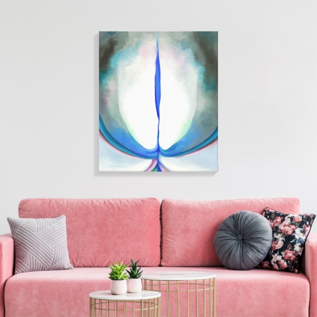 Toile Ligne bleue | Georgia O'Keeffe | (Insitu(Salon))