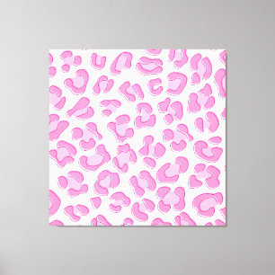 Toile Ligne Leopard Preppy rose