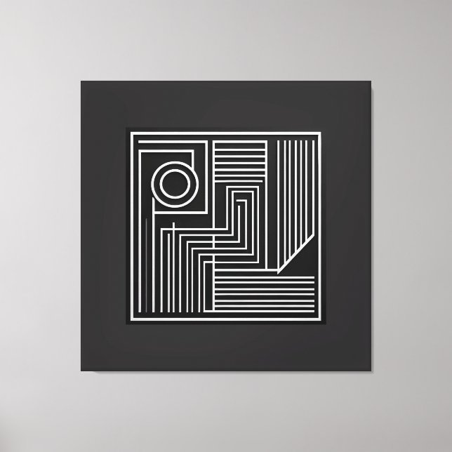 Toile Lignes d'orbite structurées (Recto)