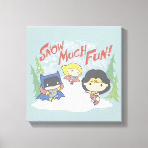 Toile Ligue de Justice Chibi Snowball combat
