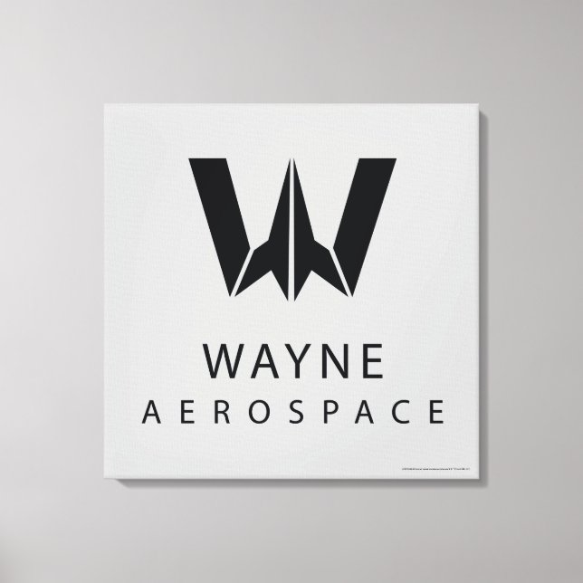 Toile Ligue de Justice | Logo Wayne Aerospace (Recto)