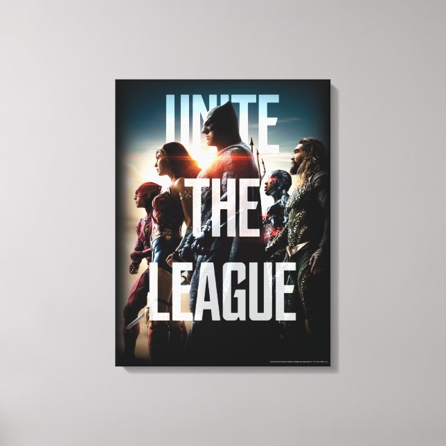 Toile Ligue de Justice | Unissez La Ligue (Recto)