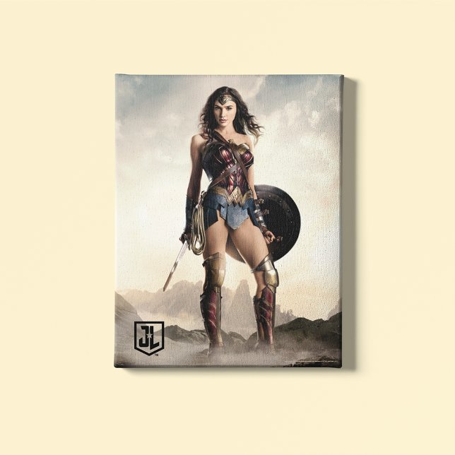 Toile Ligue de Justice | Wonder Woman Sur Le Champ De Ba (Créateur téléchargé)
