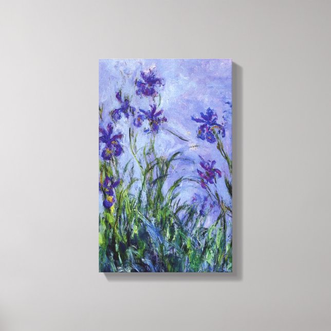 Toile Lilac Irises Claude Monet (Recto)