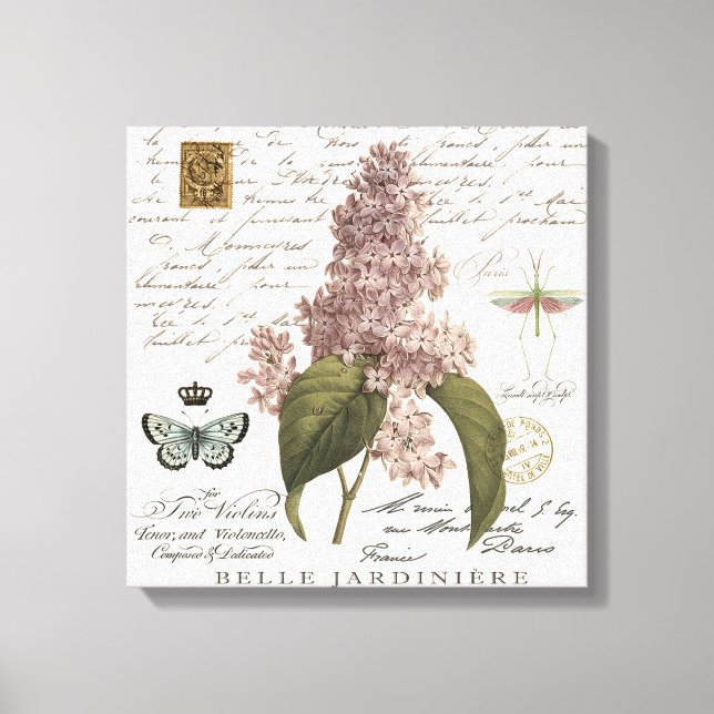 Toile Lilacs français vintages modernes (Recto)