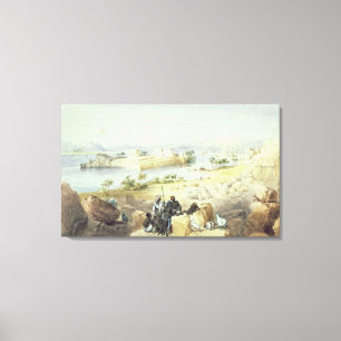 Toile L'île de Philae, regardant en bas de la rivière 