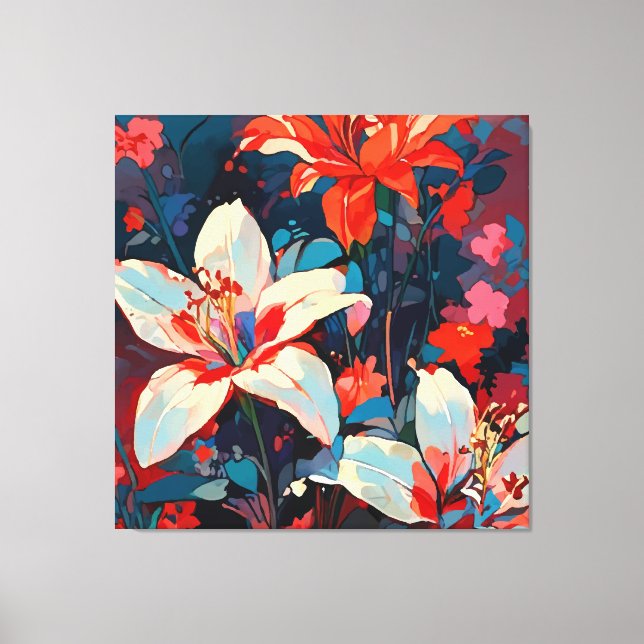 Toile Lilies (Recto)