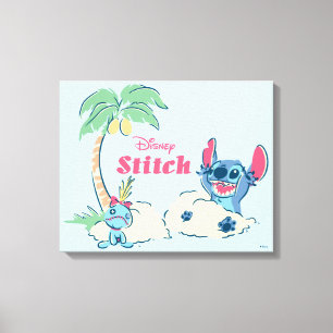 Toile Lilo et Stitch  Ohana signifie famille