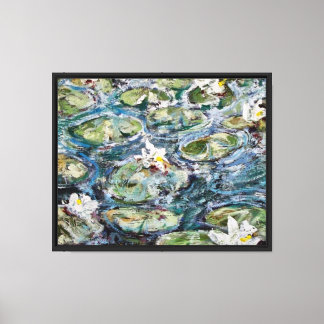 Toile Lily Pond #3 par l'artiste Peter Demopoulos