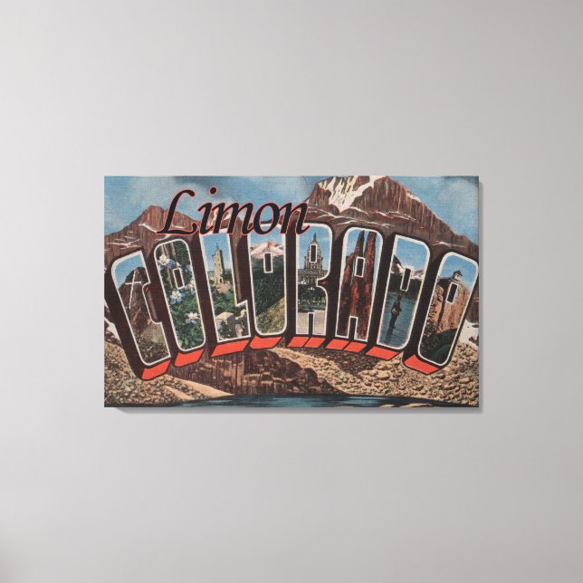 Toile Limon, ColoradoGrandes lettres ScènesLimon, CO (Recto)