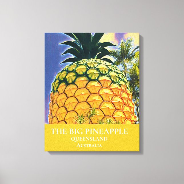 Toile L'imprimé voyage Big Pineapple Queensland (Recto)