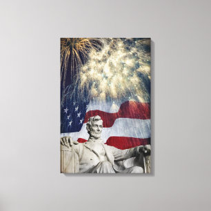 Toile Lincoln et Feux d'Artifice