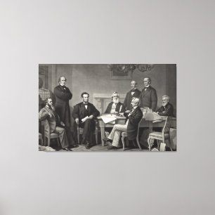 Toile Lincoln Lecture de la proclamation d'émancipation