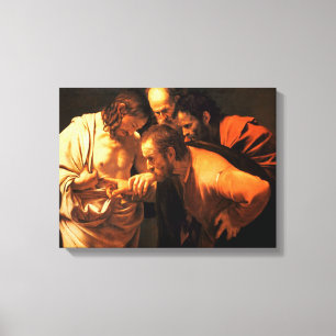 Toile L'Incrédulité De Saint Thomas Par Caravaggio