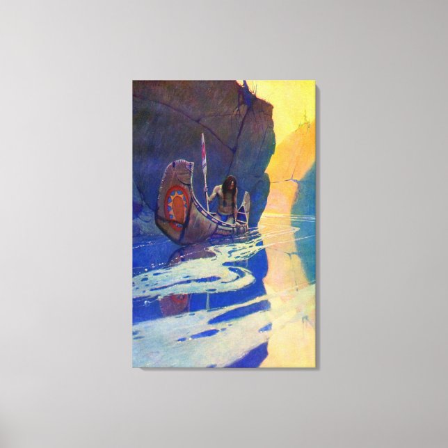 Toile L'Indien dans sa solitude NC Wyeth 1907 (Recto)