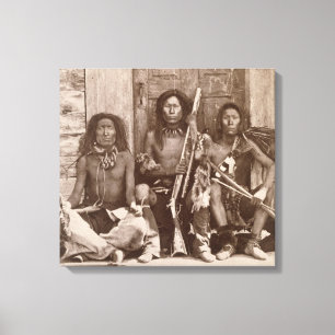 Toile L'Indien trois brave, photographié par l'anglais