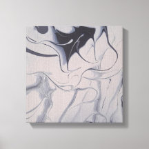 Linge blanc 12x12 Acrylique peinture Abstraite