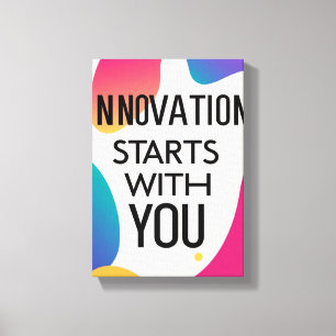 Toile L'innovation commence avec vous