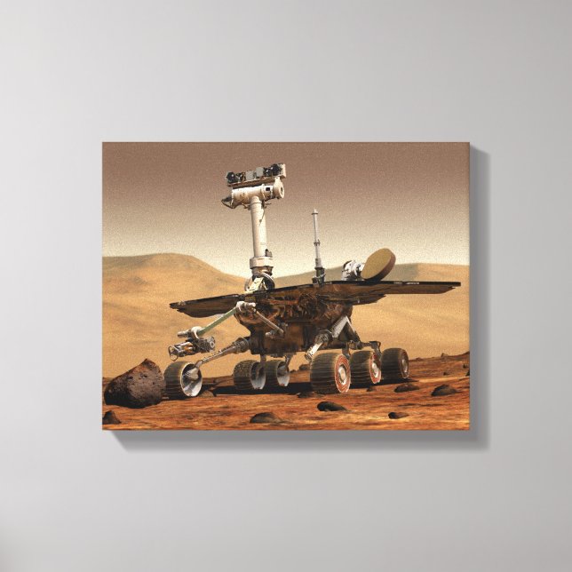 Toile L'interprétation de Mars Rover par un artiste (Recto)