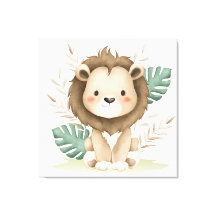 Lion Boho Decor &Feuilles