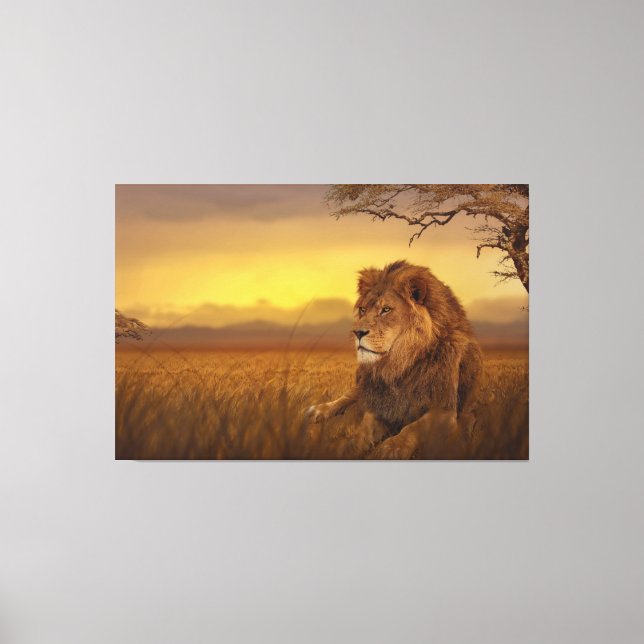 Toile Lion de Savannah (Recto)