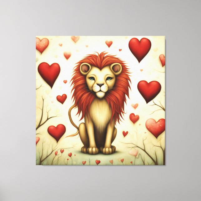 Toile Lion Love 2 (Recto)