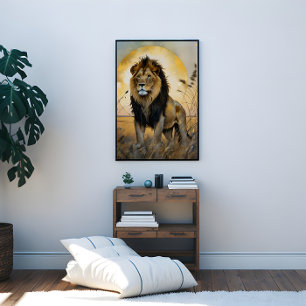 Toile Lion majestueux