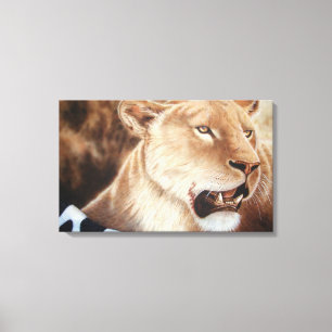 Toile Lionne sur son meurtre