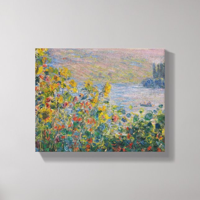 Toile Lits à fleurs à Vétheuil - Claude Monet (Recto)