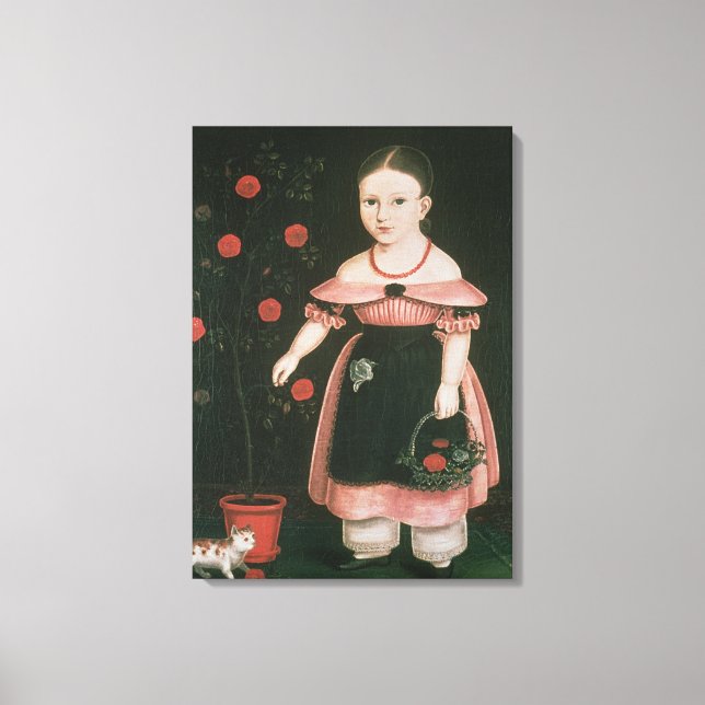 Toile Little Girl in Lavender, c.1840 (Recto)