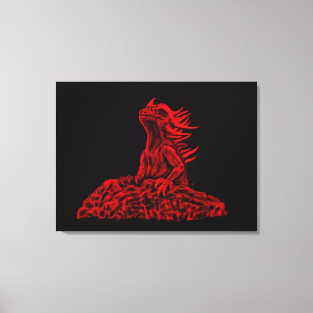 Toile Little red Dragon (Recto)