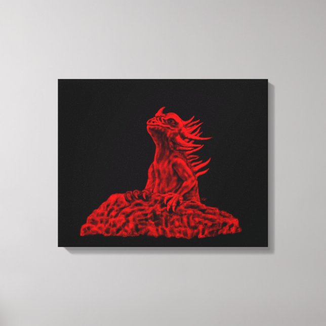 Toile Little red Dragon (Recto)