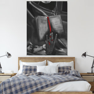 Toile Livre de charbon de lune Lover Crison Wall Art