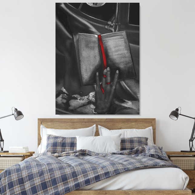 Toile Livre de charbon de lune Lover Crison Wall Art (Insitu(Chambre))