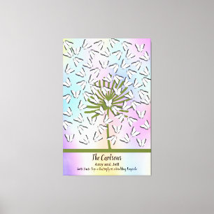 Toile Livre d'hôtes Alternative avec papillons