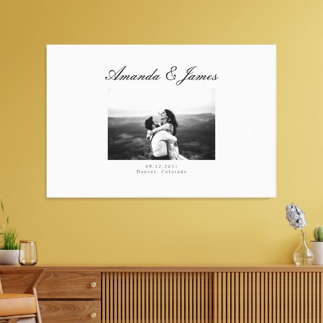 Toile Livre d'invité mariage Canvas Alternative Livre d' (Insitu(Salon))