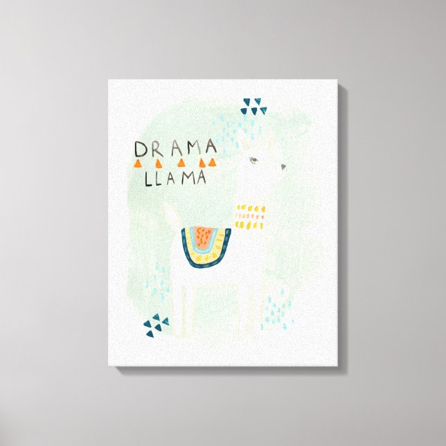 Toile Llama Squad - Drama Llama (Recto)