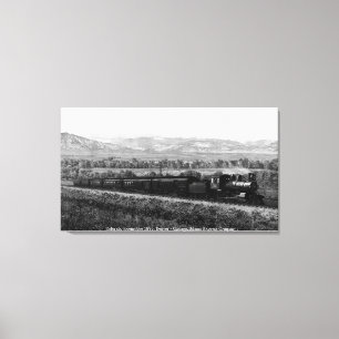 Toile Locomotive vintage, Rocheuses Colorado, États-Unis