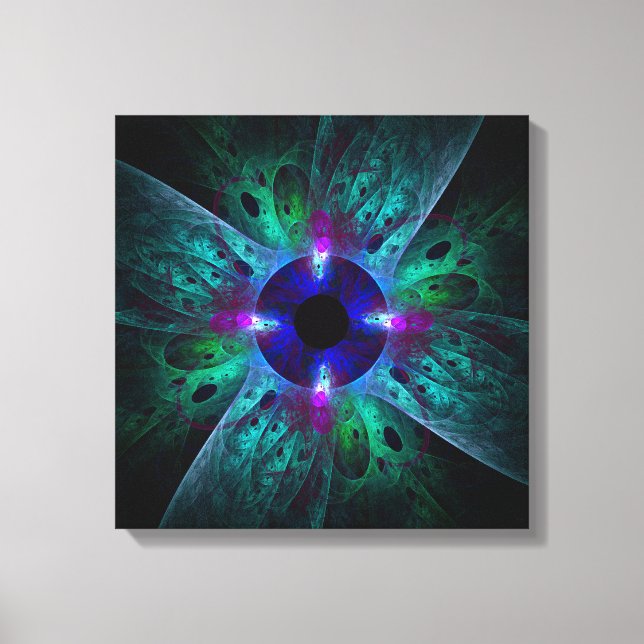 Toile L'oeil Abstrait Art Quad Canvas Imprimer (Recto)