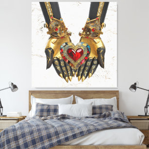 Toile L'offre - Coeur dans les mains