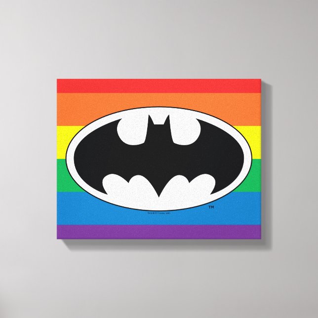 Toile Logo Arc-en-ciel Batman (Recto)